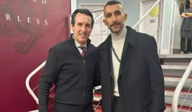 Aston Villa çalıştırıcısı Unai Emery, Mehmet Topal’ı ağırladı