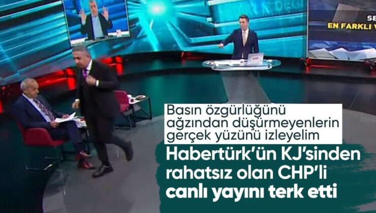 Canlı yayında KJ’den rahatsız olan CHP’li Ali Haydar Fırat, programı terk etti