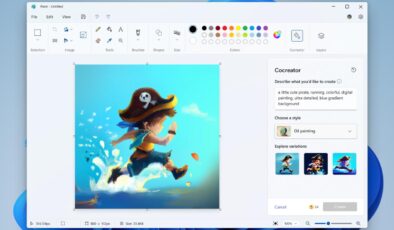 Windows’un ikonik Paint uygulaması, gerçek bir yapay zeka uygulamasına dönüşmek üzere