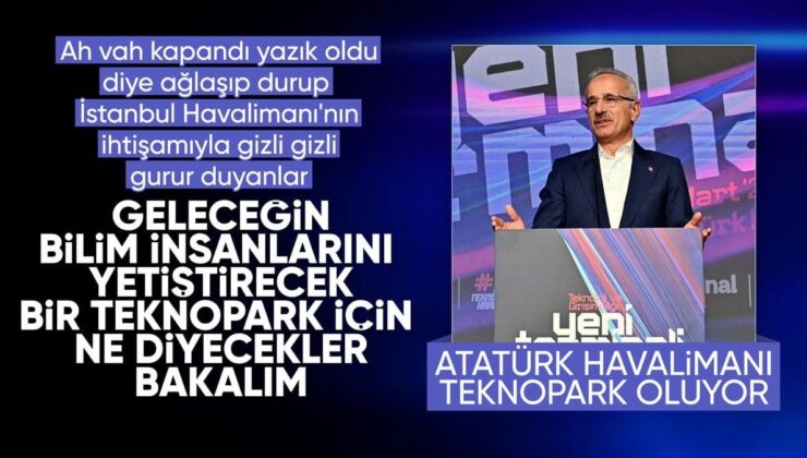 Abdulkadir Uraloğlu: Atatürk Havalimanı ülkemizin en büyük teknoparkı olacak