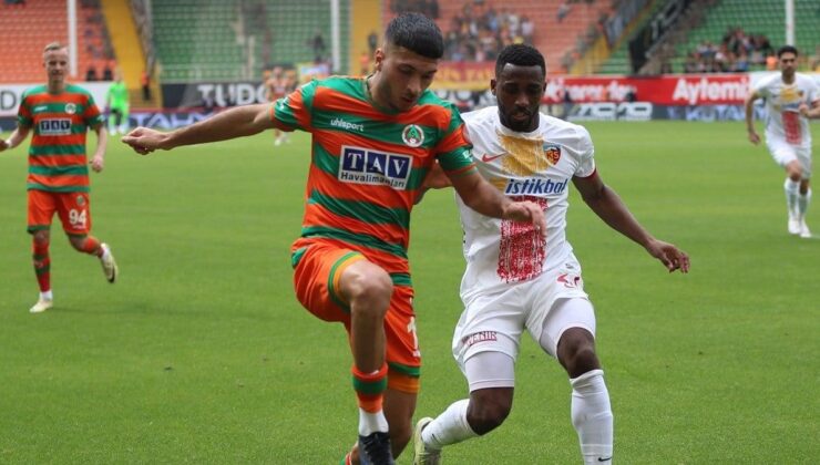 Alanyaspor, Kayserispor’u son dakikada yıktı