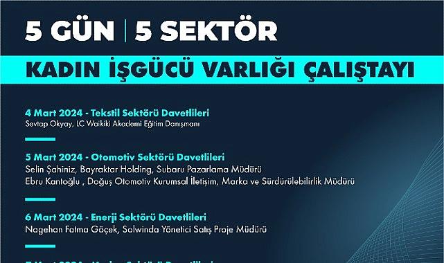 Beş farklı sektörden kadınlar mesleki deneyimlerini öğrencilerle paylaşacak