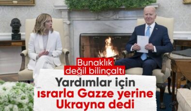 Biden, Gazze ile Ukrayna’yı karıştırdı: Havadan yardım atacağız