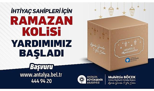 Büyükşehir’den ihtiyaç sahiplerine Ramazan gıda kolisi