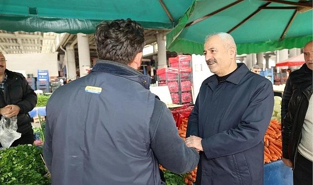 Cumhur İttifakı Adayı Büyükgöz’den Pazarcı Esnaflarına Hayırlı İşler