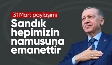 Cumhurbaşkanı Erdoğan’dan yerel seçim paylaşımı: Mitingler tamamlandı