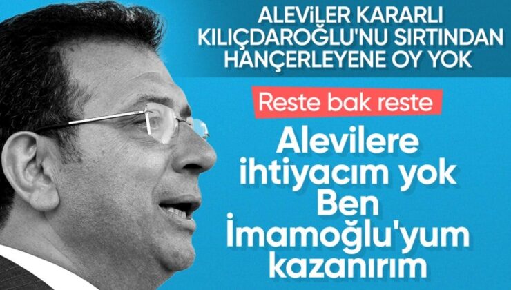 Ekrem İmamoğlu Alevilere meydan okudu: Size ihtiyacım yok