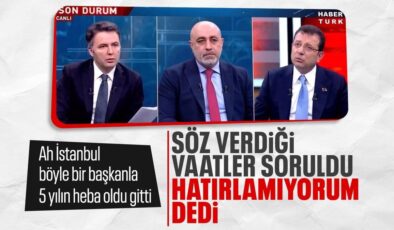 Ekrem İmamoğlu’na 2019’da İstanbullulara verdiği vaatler soruldu! “Hatırlamıyorum”