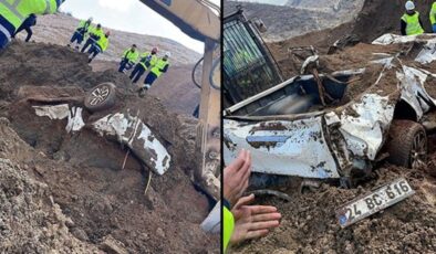 Erzincan’da maden faciası! Toprak altında kalan pikaba ulaşıldı