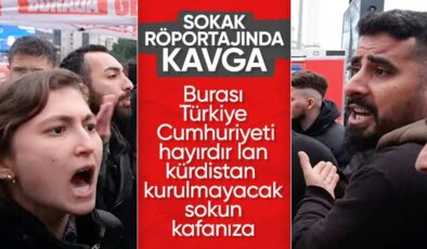 Esenyurt sokak röportajında ‘Kürt bölgesi’ kavgası