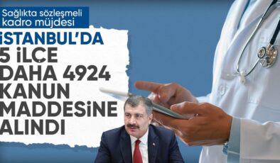 Fahrettin Koca: İstanbul’da beş ilçe 4924 Sayılı Kanun kapsamına alındı