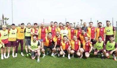 Galatasaray’da teknik ekip ile basın mensupları maç yaptı