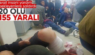 İsrail vahşeti! İnsani yardım bekleyen Filistinlileri vurdular: 20 ölü