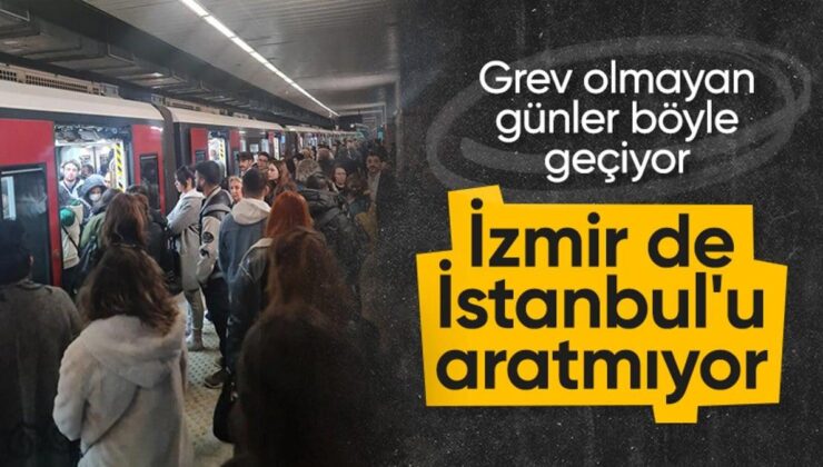 İstanbul’dan farkı yok! İzmir’de metro seferleri aksadı: Vatandaşlar işe geç kaldı