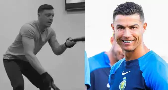 Mesut Özil’in beğeni yağan paylaşımına Cristiano Ronaldo’dan yorum