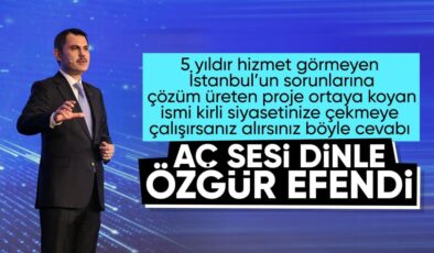 Murat Kurum’dan Özgür Özel’e yanıt: Benim hakkımda en son konuşacak kişisin