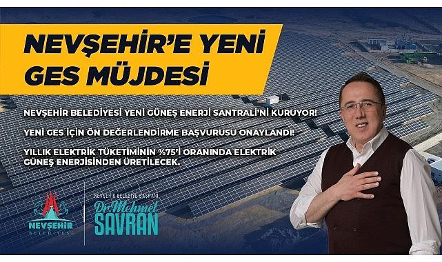 Nevşehir Belediye Başkanı Dr. Mehmet Savran, yeni kuracakları Güneş Enerji Santrali (GES) projesi için MEDAŞ’A yaptıkları çağrı mektubunun ön değerlendirme komisyon raporunun olumlu sonuçlandığını açıkladı