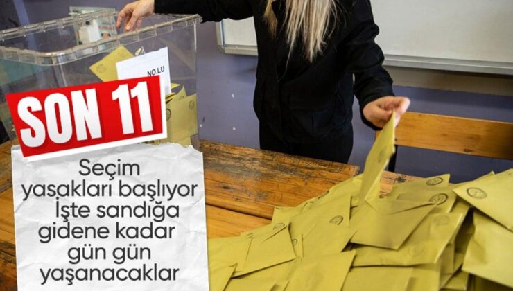 Yerel seçime 11 gün kaldı: Propaganda serbestliği ve seçim yasakları başlıyor