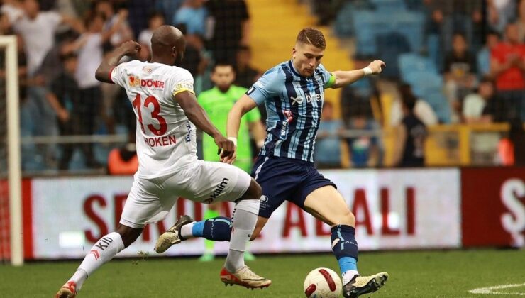 Adana Demirspor – Kayserispor maçında gol sesi çıkmadı