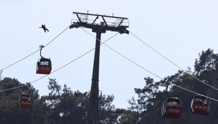 Antalya’daki teleferik kazasında kurtarma çalışmalarından yeni görüntüler