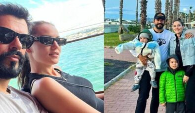 Burak Özçivit ve Fahriye Evcen’den aile saadeti! Bayramda çocuklarıyla tatil yaptılar