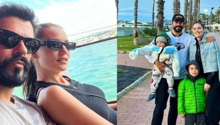 Burak Özçivit ve Fahriye Evcen’den aile saadeti! Bayramda çocuklarıyla tatil yaptılar