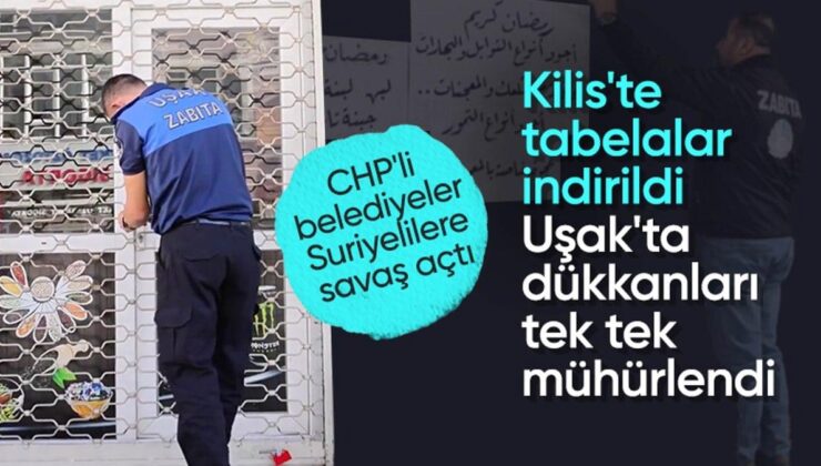 CHP’li Uşak Belediyesi, sığınmacıların dükkanlarını mühürledi