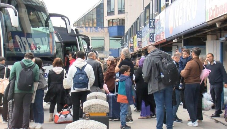 İstanbul’da otogarlarda Ramazan Bayramı tatili yoğunluğu yaşanıyor