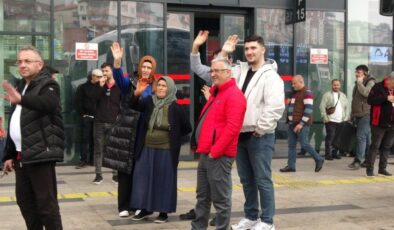 Tatilin son gününde Trabzon Şehirlerarası Otobüs Terminali’nde yoğunluk