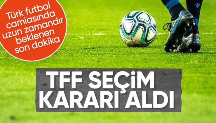 TFF seçim kararı aldı! 18 Temmuz’da yapılacak