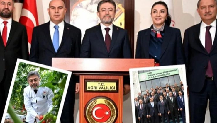 Ağrı’da Bakan Yumaklı’dan organize tarım bölgesine ziyaret