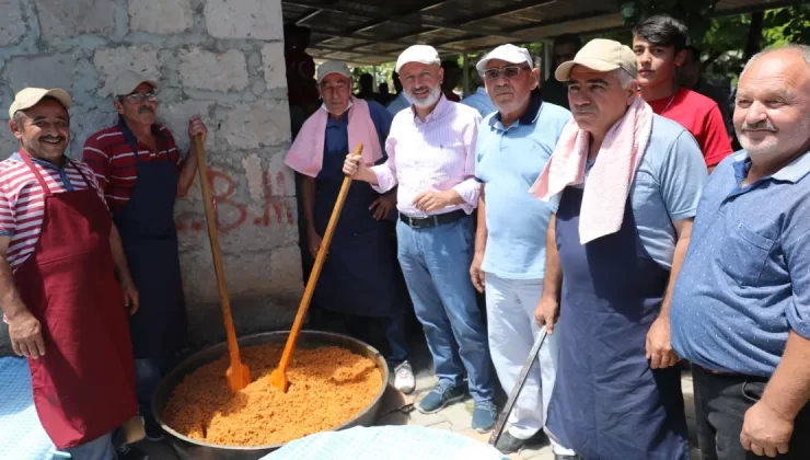 Başkan Çolakbayrakdar’a, pilav şenliğinde vatandaşlardan yoğun ilgi