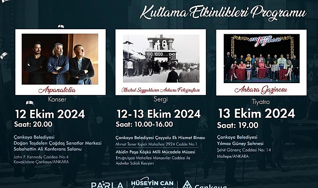 Başkent’in 101. Yılı Çankaya’da Etkinliklerle Kutlanacak