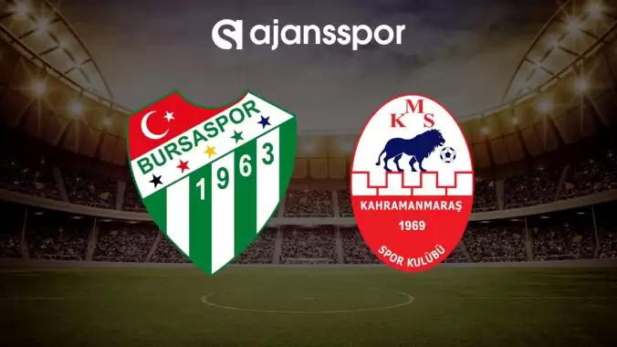 CANLI | Bursaspor- Kahramanmaraşspor maçını canlı izle (Maç linki)