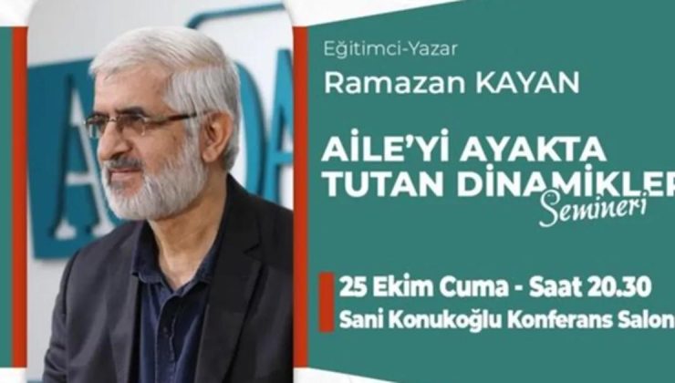 İnegöl’de “Aileyi Ayakta Tutan Dinamikler” semineri düzenlenecek