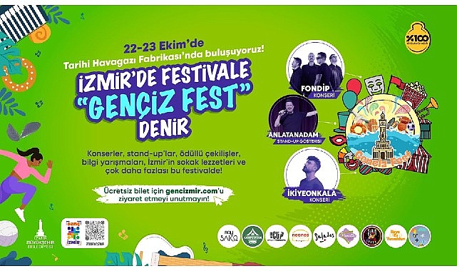 İzmir’de gençlik ve yaratıcılık rüzgarı estirecek Gençİz Fest başlıyor