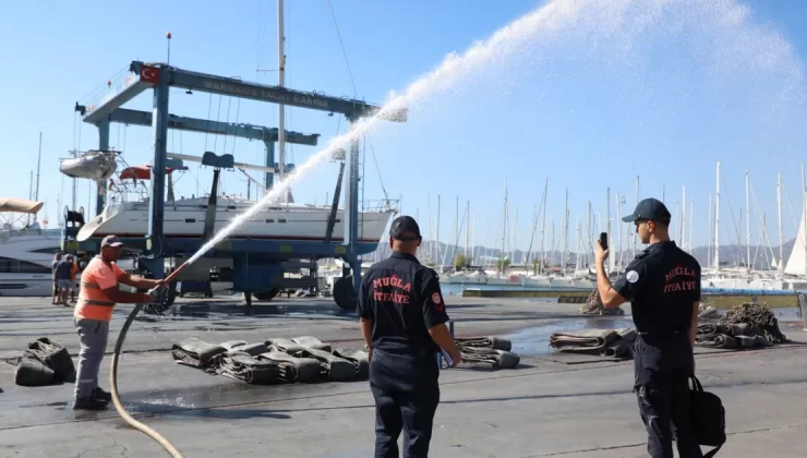 Muğla Büyükşehir Belediyesi il genelinde kıyı tesislerinde kapsamlı yangın denetimi gerçekleştirdi