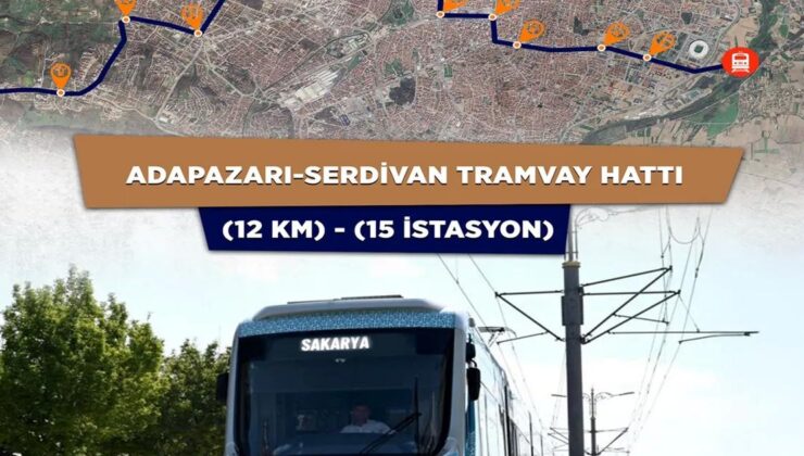 Sakarya’da raylı sistemde bir aşama daha