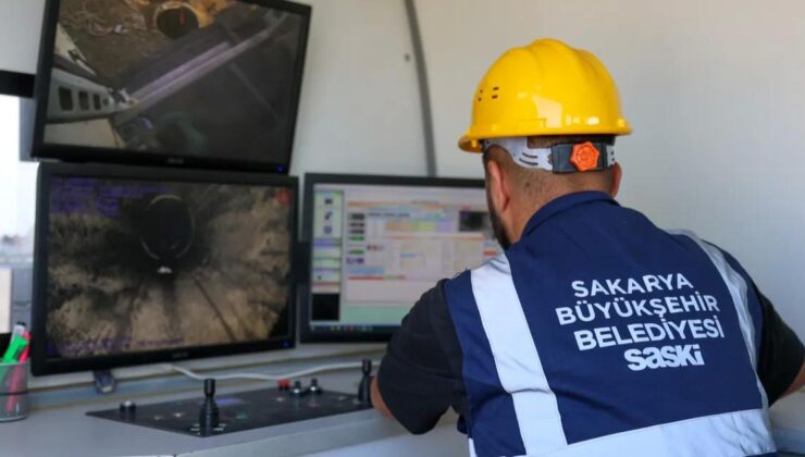 Sakarya’da robotlar kanalizasyon hattında