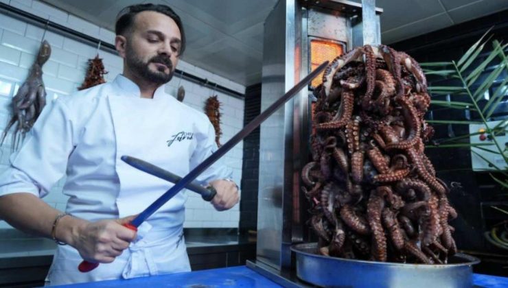 Ankara’da gastronomi dünyasını şaşırtan olay! Ahtapotdan döner yaptılar