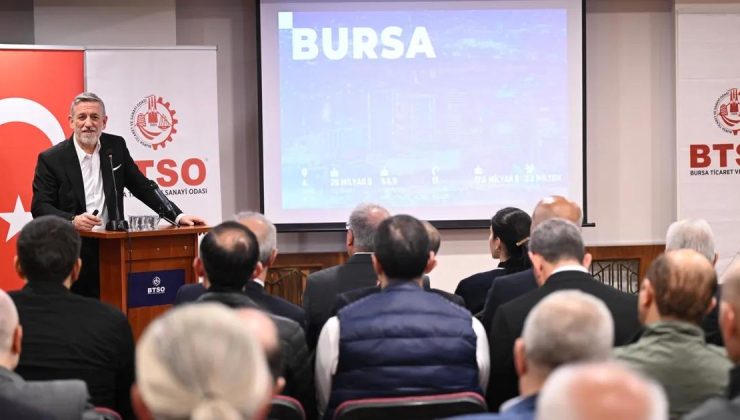 BTSO Başkanı İbrahim Burkay Tarihi Çarşı ve Hanlar Bölgesi Üyeleriyle Buluştu