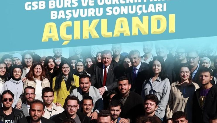 GSB’nin Burs ve Öğrenim Kredisi sonuçları açıklandı