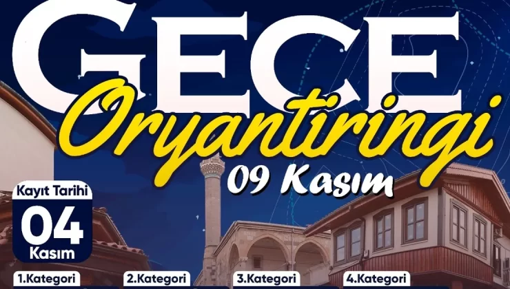 Konya’da ‘Gece Oryantiringi’